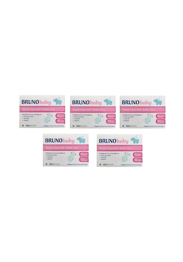Bruno Baby Nazal Burun Aspiratörü Yedek Uç 5 x 10'lu