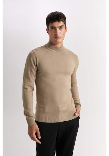 DeFacto Slim Fit Dar Kesim Yarım Balıkçı Yaka Basic Düz Triko Kazak R1127AZ24WNBG684 DeFacto Slim Fit Dar Kesim Yarım Balıkçı Yaka Basic Düz Triko Kazak R1127AZ24WNBG684