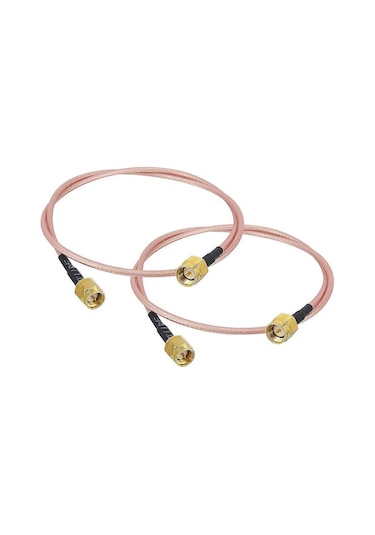 8x Sma Erkek - Sma Erkek Koaksiyel Kablo, Sma Konnektörleri İçin 50 Cm Wifi Anten Kablosu