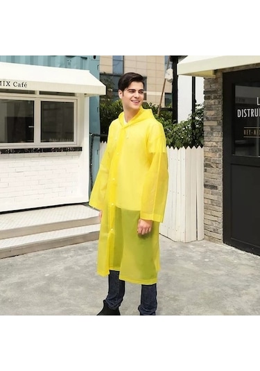 Marlux Eleven Market Raıncoat Eva Unisex Sarı Yağmurluk Sarı
