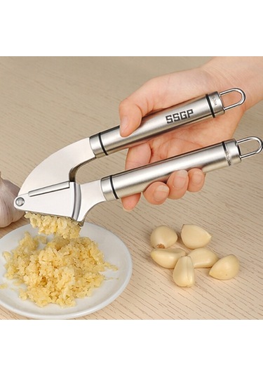 Food Grade 304 Stainless Steel Garlic Press Presser Crusher Slicer Diğer