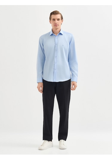 Karaca Erkek Slım Fıt Gömlek-açık Mavi 11.25s.04.300 Açik Mavi