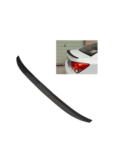 Lemestar Üniversal Araç Spoyler Kanadı 116-132cm, Abs Malzeme, Hız Stabilitesi Artırıcı, Parlak Siyah, Kolay Kurulum 3 Parça Seti