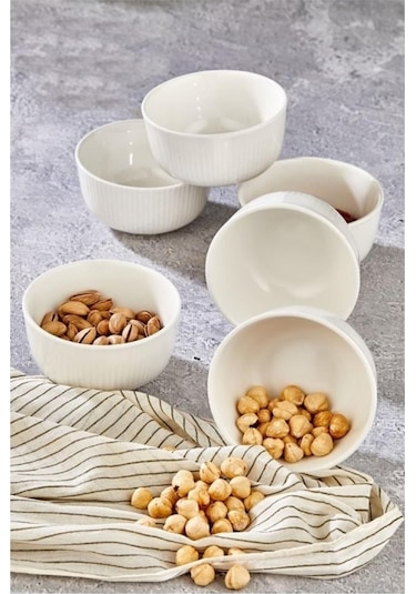 Cooker Ckr4008 Porselen Çizgili Kase 10 Cm 6 Lı