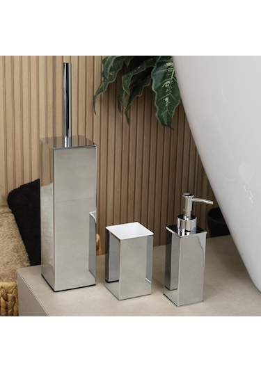 Kobos Kare Banyo Seti Parlak Krom