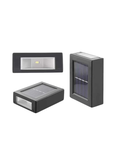 Solar Lamba Dekoratif Aplik Su Geçirmez Led Işıklı Duvar Lambası Çok Renkli