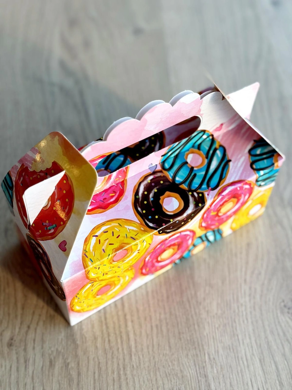 Macaron Kutusu 25 'li El Tutmalı Çanta Doğum Günü Hediye Kutusu Pasta Kutusu