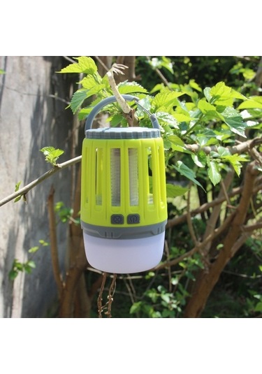 Bloomnest Mor Işık Elektrik Şoklu Sivrisinek Öldürücü, Taşınabilir Kamp Işığı