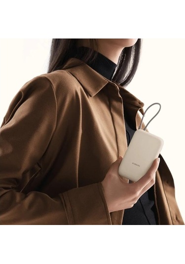 Xiaomi 10000 Mah Dahili Kablolu Powerbank Type-c Beyaz