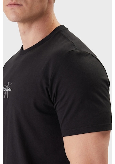Calvin Klein Erkek T Shirt Lv04rb866g Ub1 Siyah Siyah