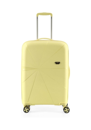 Ççs 5264 Polipropilen Büyük Boy Valiz Sari