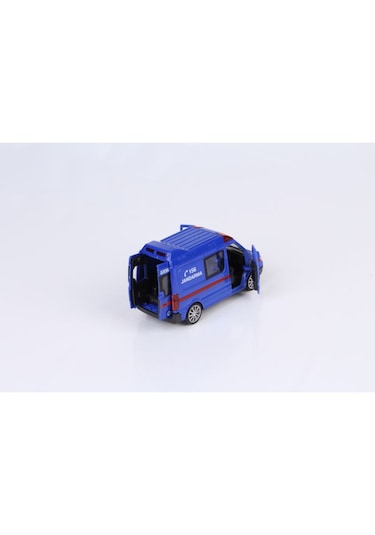 Sesli Işıklı Metal Çekbırak Jandarma Minibüs 1 32