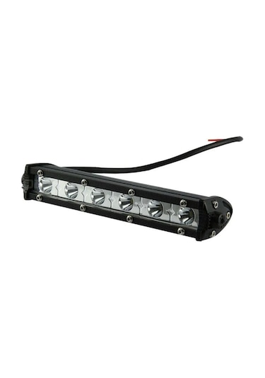 18w 6 Led Tek Sıra Yayıcı Off Road Gündüz Farı Lambası Projektör