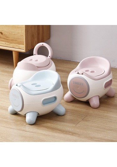 Hangfox Küçük Çocuklar İçin Kalın Yapıklı Kamyon Desenli Tuvalet, İç Kova Ve Kolay Temizleme Özelliği İle Emekli Eğitimi Pembe