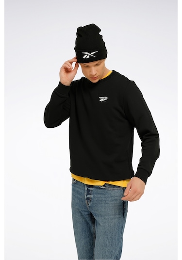 Reebok Rı Ft Left Chest Cr Siyah Erkek Sweatshirt 000000000101449935 Siyah
