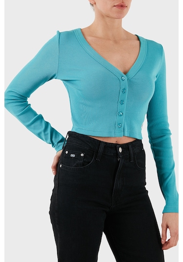Calvin Klein Bayan Hırka Lv047c204g Xeg Turkuaz Turkuaz Calvin Klein Bayan Hırka Lv047c204g Xeg Turkuaz Turkuaz