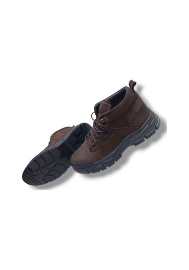 Growish Gr0252 Hakiki Greyzır Deri Kaydırmaz Taban Erkek Bot Kahverengi