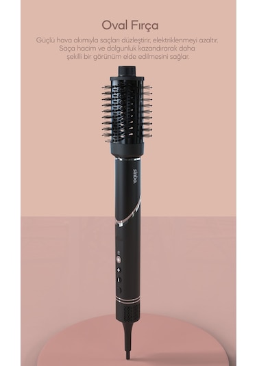 Sinbo SHD-1720 - VolumAir 5 In 1 Katlanabilir Airwrap Saç Kurutma ve Şekillendirme Sistemi