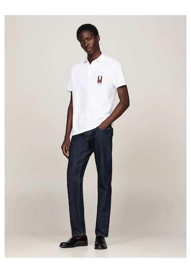 Tommy Hilfiger Erkek Polo Pike T-shirt Beyaz