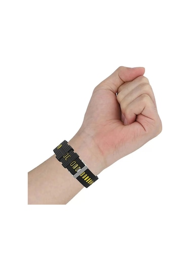 Xiaomi Redmi Watch 5 Active Çift Renkli Kordon Krd-55 Uyumlu Silikon Delikli Tasarım Kordon