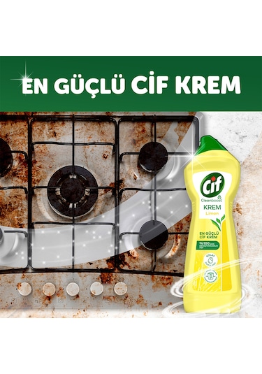 Cif Krem Limon Kokulu Yüzey Temizleyici 4 x 750 ML