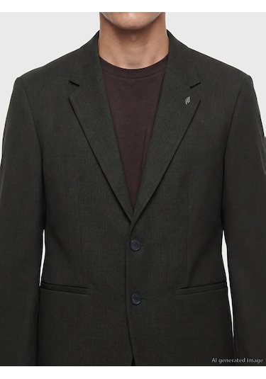 Lc Waikiki Yeşil Standart Kalıp Erkek Blazer Ceket