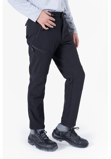 Softshell İş Pantolonu Ripstop Su Geçirmez Siyah