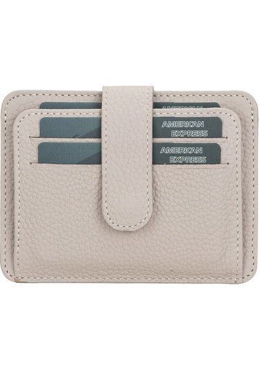 Toyigoo Toyigoo Çok Bölmeli Slim Deri Kartlık Blw019 Erc3 Bej