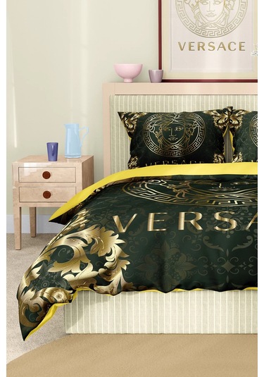 Marka Nevresim Takımı Çift Kişilik Pamuklu Saten Kumaş 6 Parça 3d Dijital Baskı Duvet Cover Set Model No:96 Renkli