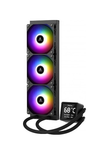 Segotep Beaced 360 Argb Siyah Sıvı İşlemci Soğutucusu Am5 Ve Lga1700 Uyumlu