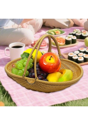 Suntek Pp Malzeme Açık Hava Piknik Depolama Sepeti Hafif Sarı