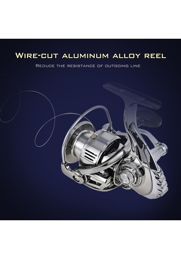 Maoyaya Leofıshıng Se2000 Paslanmaz Çelik Şaftlı Düzgün Dönen Balık Olta Makinası, Alüminyum Makara İle Yüksek Performans Balık Avı