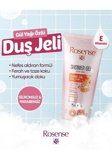 Rosense Duş Jeli Gül Yağı 250 Ml Gül
