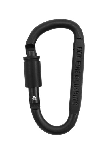 Vkemall Kırmızı 8cm Kaliteli Alüminyum D-halka Tırmanma Kilitli Kanca - Dayanıklı, Hızlı Takma, Güvenli Kilit Mekanizması Gümüş