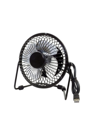 Dofolink Masaüstü Usb 5v Metal Kanatlı Ultra Sessiz 360 Derece Ayarlanabilir Mini Soğutma Fanı - Mavi 4 İnç