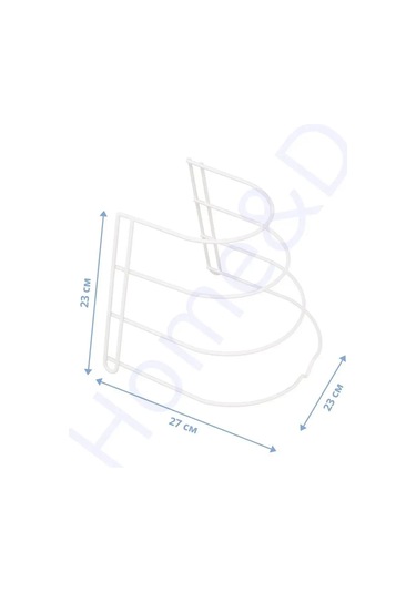 Home&d Tavalar İçin Depolama Standı Mutfak İçin Tutucu 143328490 Beyaz