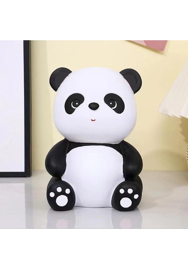Suntek Kızlar Için Panda Heykeli Para Kumbarası Dekor Sevimli 13,5 Cm X 14,5 Cm X 19,5 Cm