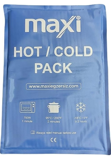 MoVeS-MAXİ Classic Cold Pack Sıcak-Soğuk Jel   25X35 CM Mavi