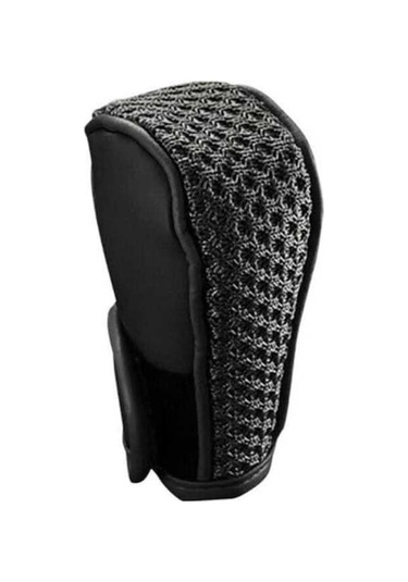 Dancemonkey Pu + Buz İpek Kaymaz Araç Vites Topuzu Kapağı - Siyah Siyah