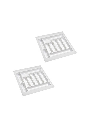 2 Adet Çekmece İçi Kaşıklık 47 X 49 Cm Beyaz Mutfak Çekmece Düzenleyici