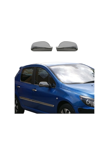 Peugeot 407 Krom Ayna Kapağı Takımı Paslanmaz Çelik N11.6370