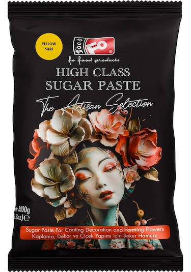 Sarı High Class Kaplama, Dekor Ve Çiçek Yapımı İçin Şeker Hamuru 1 Kg