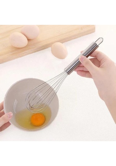 Yumurta Çırpma Teli Çırpıcı 30 Cm Gri