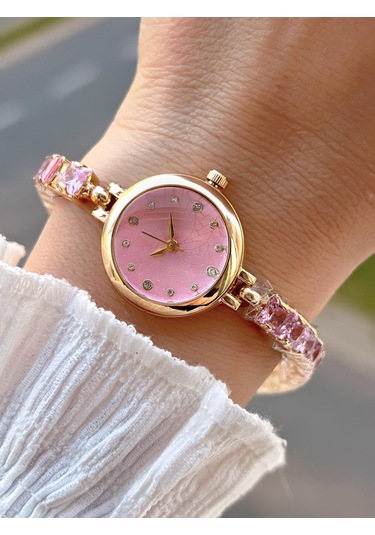 Coliseum Çelik Ve Taşlı Kordon Vintage Seri Küçük Kasa Özel Tasarım Kadın Kol Saati Sp.8933.m4 Sarı