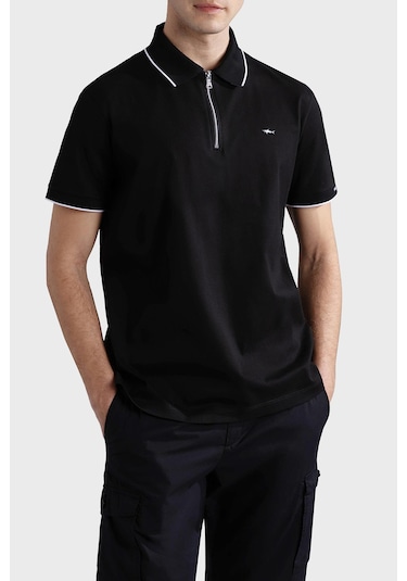 Paul & Shark Erkek Polo Yaka T Shirt 24411319 011 Siyah SIYAH Siyah