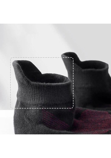 Siyah Kış Pamuk Kısa Beş Ayak Çorap Beş Parmak Futbol Çorapları Nefes Spor Erkek Futbol Kaymaz Koşu Ayak Bileği Çorap