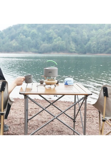 Zilinn Brs-201a Taşınabilir Kamp Gaz Sobası 16000w Yüksek Basınçlı Propan Bütan Gaz Brülörü Piezo Ateşlemeli Açık Acil Durum Sobası Siyah