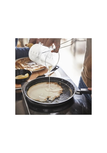 Ikea Mıddagsmat Krep-pankek Tavası 24 Cm Krom - Siyah 1 Parça Gümüş - Siyah
