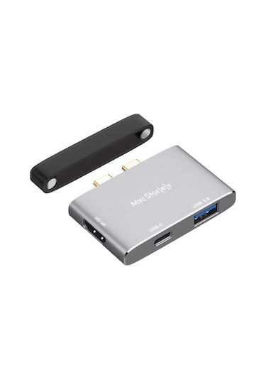 Usb Çoğaltıcı Çoklayıcı Usb-C Hdmı Çevirici 4K 1Xhdmı 1Xusb3.0-Gri