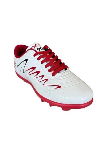 Erkek Krampon Dişli Futbol Ayakkabısı Beyaz - Kırmızı Beyaz - Kırmızı
